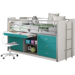 Lit Combiné Bonny 95 - Turquoise -Magasin De Meubles BONHS9594 uitgesnedenA c1fb