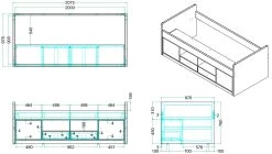 Lit Banquette Bonny Avec Rangements - Gris -Magasin De Meubles BONKB9000 b5cc