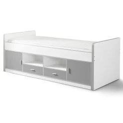 Lit Banquette Bonny Avec Rangements - Gris -Magasin De Meubles BONKB9009 INF 65f1