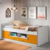 Lit Banquette Bonny Avec Rangements - Orange