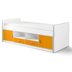 Lit Banquette Bonny Avec Rangements - Orange 8 Lit Banquette Bonny Avec Rangements - Orange -Magasin De Meubles BONKB9011 INF db73
