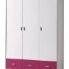 Armoire Bonny 3 Portes - Fuchsia