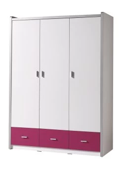 Armoire Bonny 3 Portes - Fuchsia
