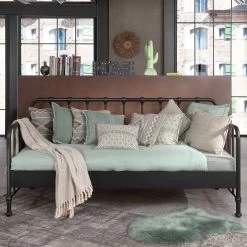 Lit Banquette Bronxx Métal 90x200 - Noir Mat -Magasin De Meubles BRKB9018 01a a436