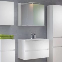 Set Meuble Lavabo Brama 100cm - Blanc