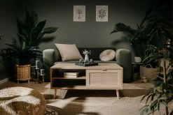 Table Basse Bilal 100x60 Avec 1 Porte - Chêne/raphia Imprimé 18 Table Basse Bilal 100x60 Avec 1 Porte - Chêne/raphia Imprimé -Magasin De Meubles Bali 55A Ambiente frontal 4ffe