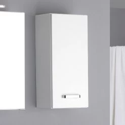 Armoire Murale Bobbi 30cm 1 Porte - Blanc