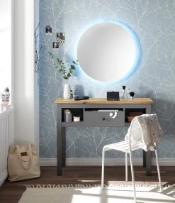 Coiffeuse Enid 114cm1 Tiroir - Gris -Magasin De Meubles Bondy Graphit Artisan Milieu2 Offen 36 218 T3 c6d0