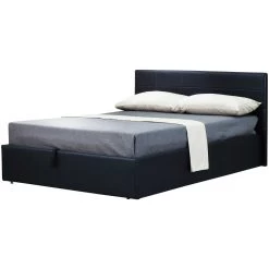 Lit Coffre Chance Avec Espace De Rangement 160x200 - Similicuir Noir -Magasin De Meubles CHANEL CH 902 HR uitgesneden1 d24c
