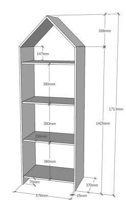 Bibliothèque Casami Maison - Blanc 17 Bibliothèque Casami Maison - Blanc -Magasin De Meubles CSBH1014 2 610e