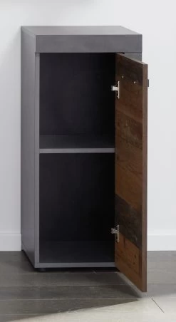 TA L/R CancunIndy Commode De Salle De Bains Gris Foncé -Magasin De Meubles Cancun Indy BD 1259 802 23 frontal geoeffnet ccb7