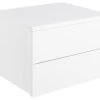 Table De Nuit Murale Avignon 2 Tiroirs - Blanc