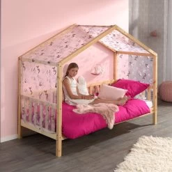 Voile Avec Dessin De Papillons - Rose