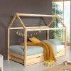Lit Cabane Dallas 1 90x200 Avec Tiroir De Lit - Nature