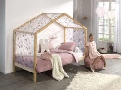 Voile Avec Dessin De Papillons - Rose -Magasin De Meubles DACOZH1002 02 58a2