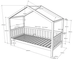 Lit Cabane Dallas 2 90x200 - Nature -Magasin De Meubles DAHK90 2 835d