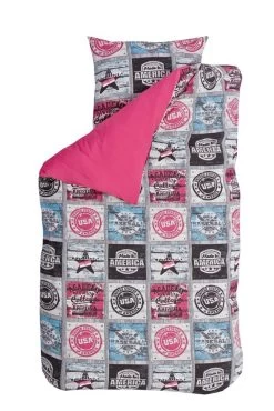 Housse De Couette Baseball - Rose