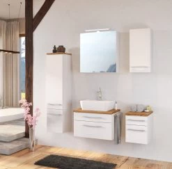 Colonne Dasa à 2 Portes - Blanc -Magasin De Meubles Davos Milieu A2 d404