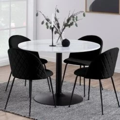 Table à Manger Tarro ø110cm - Noir