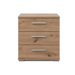 Table De Chevet Elora 3 Tiroirs - Chêne Artisan -Magasin De Meubles Elora 3 ao frontal 96fc