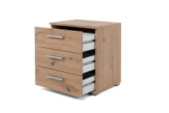 Table De Chevet Elora 3 Tiroirs - Chêne Artisan -Magasin De Meubles Elora 3 ao perpsektive offen 2 5183