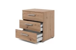 Table De Chevet Elora 3 Tiroirs - Chêne Artisan -Magasin De Meubles Elora 3 ao perspektive offen e4f9