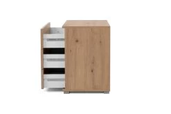 Table De Chevet Elora 3 Tiroirs - Chêne Artisan -Magasin De Meubles Elora 3 ao seite offen 2 7ac5