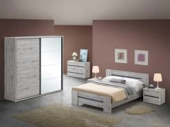 Lit Forever 140x200 - Chêne Gris -Magasin De Meubles Evi schuifdeurkamer b9a6