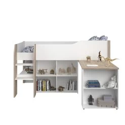 Lit Combiné Moscon 90x200 - Blanc/chêne 18 Lit Combiné Moscon 90x200 - Blanc/chêne -Magasin De Meubles FINLAND 2530 OUV COMB STYLE OUV F 02 20201017011536 14c2