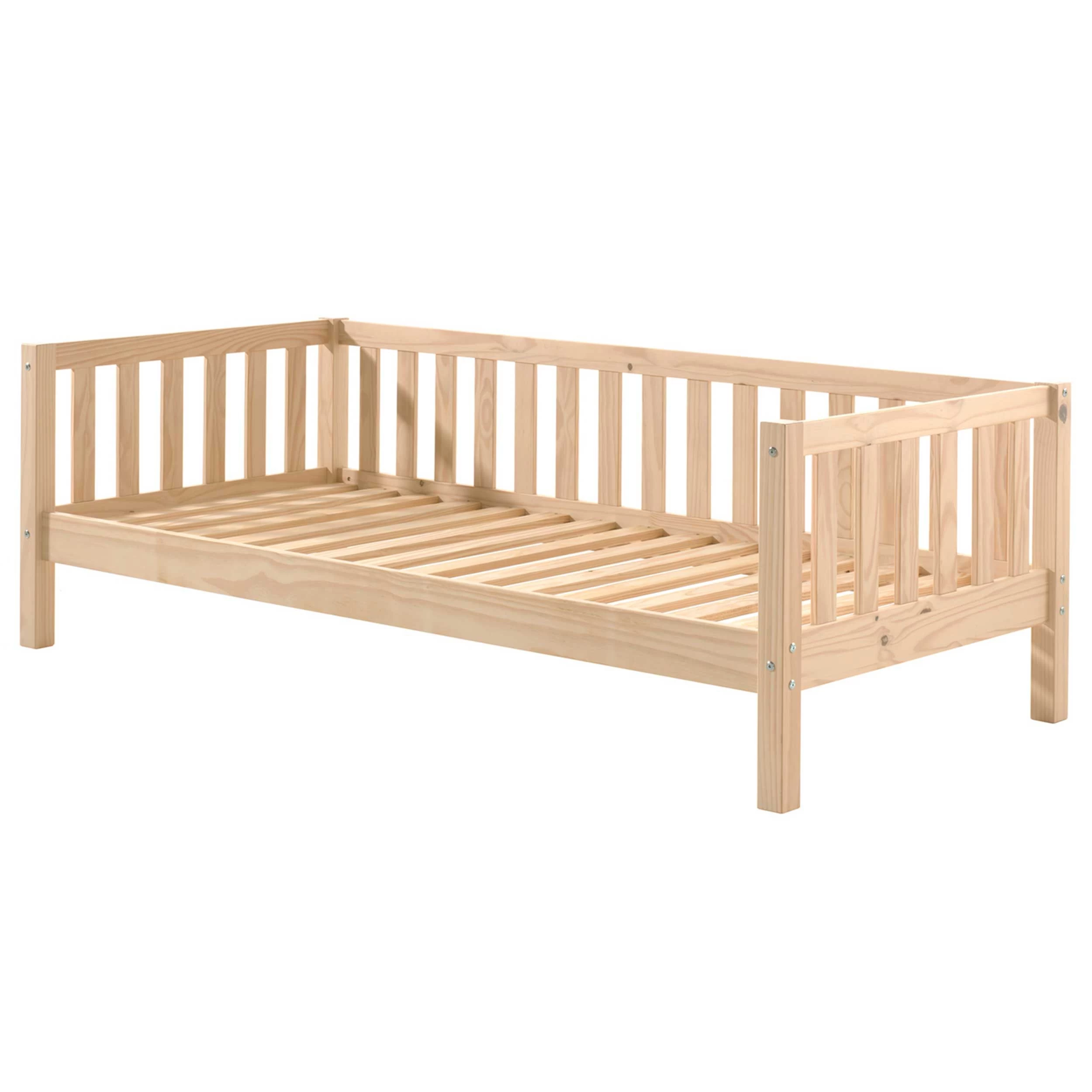 Lit Banquette Friedrich 90x200 Bois Pin - Pin Blanchi 3 Lit Banquette Friedrich 90x200 Bois Pin - Pin Blanchi – Image 3