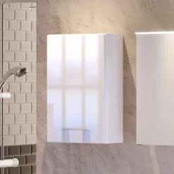 Armoire Murale Florent 40cm 1 Porte - Blanc