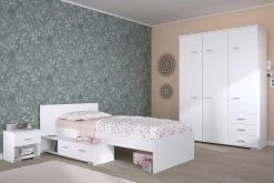 Lit Pour Enfant Gemma Avec Tiroir - Blanc -Magasin De Meubles GALAXY F 1350 L2TI 5350 CH1T 5366 A6PT 0e17