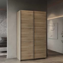 Penderie Spectre 116cm Avec Portes Coulissantes - Chêne