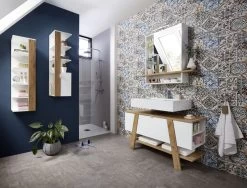 Armoire De Toilette Nove Mila 90cm - Blanc/chêne -Magasin De Meubles GW Novolino 513 pe dek b 4ffd