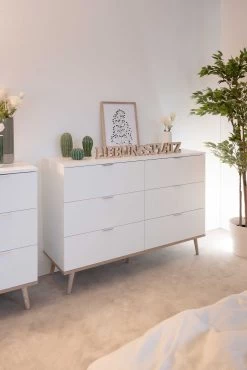 Chiffonnier Göteborg 120cm 6 Tiroirs - Blanc -Magasin De Meubles G teborg 2 Kommode Halbambiente perspektive 2 d94d