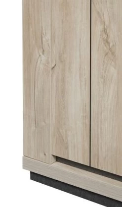 Vitrine Izzo 125cm, 4 Portes - Décor En Chêne/anthracite -Magasin De Meubles ILJO glaskast detail 5 e404