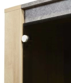 Vitrine Zino 105cm, 4 Portes - Naturel/décor De Béton -Magasin De Meubles IZZY GL detail7 ffcd