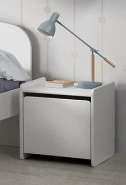 Table De Chevet Kiddy Avec Espace De Rangement - Blanc 12 Table De Chevet Kiddy Avec Espace De Rangement - Blanc -Magasin De Meubles KINA1214 02 0b86