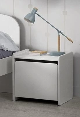 Table De Chevet Kiddy Avec Espace De Rangement - Blanc 4 Table De Chevet Kiddy Avec Espace De Rangement - Blanc – Image 4
