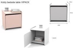 Table De Chevet Kiddy Avec Espace De Rangement - Blanc 13 Table De Chevet Kiddy Avec Espace De Rangement - Blanc -Magasin De Meubles KINA1214 03 c0c6