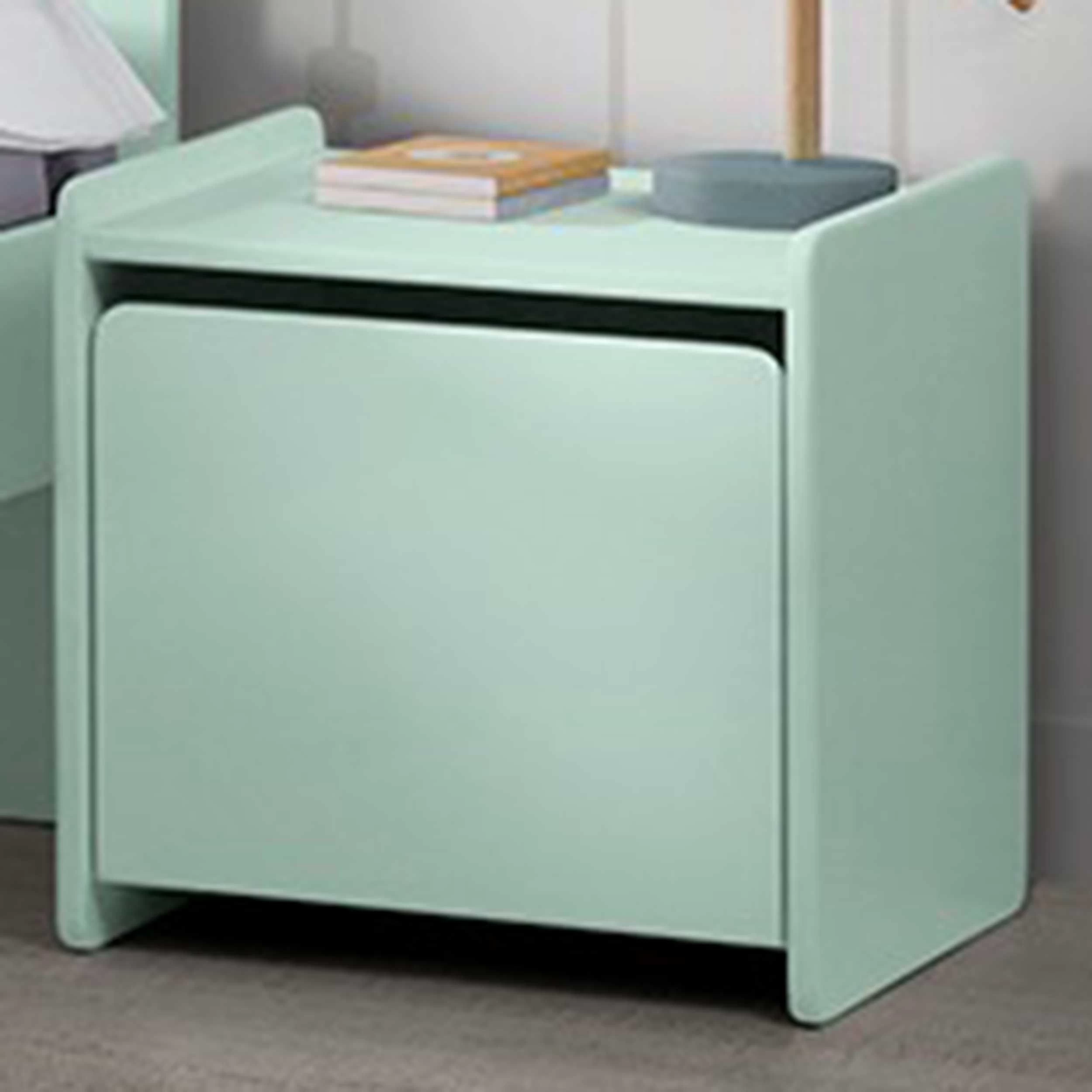 Table De Chevet Kiddy Avec Espace De Rangement - Menthe 1 Table De Chevet Kiddy Avec Espace De Rangement - Menthe