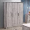 Garde-robe Sela 150cm Avec 3 Portes - Chêne Gris