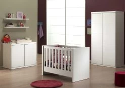 Armoire Lara 2 Portes Sans Poignée - Blanc -Magasin De Meubles LARA BABY WHITEa 47f6