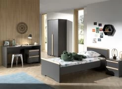 Armoire London 98cm Avec 2 Portes - Anthracite 12 Armoire London 98cm Avec 2 Portes - Anthracite -Magasin De Meubles LDCO0580 81a4