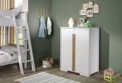 Lit Mezzanine London 90x200 Avec Armoire Et Bureau - Blanc -Magasin De Meubles LDCO1814 08 b24a