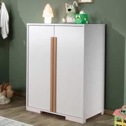 Armoire Pour Enfants London 98x56x116cm - Blanc
