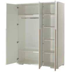 Armoire London 146cm Avec 3 Portes - Blanc -Magasin De Meubles LDKL1314 02 INF 01a1