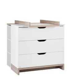 Commode Gabriel 3 Tiroirs - Blanc -Magasin De Meubles LILO P1Z 160 611 316 794f