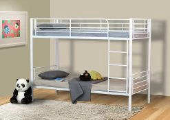 Lit Superposé Lucy Métal - Blanc -Magasin De Meubles LUCAS LU 903 W HR b663