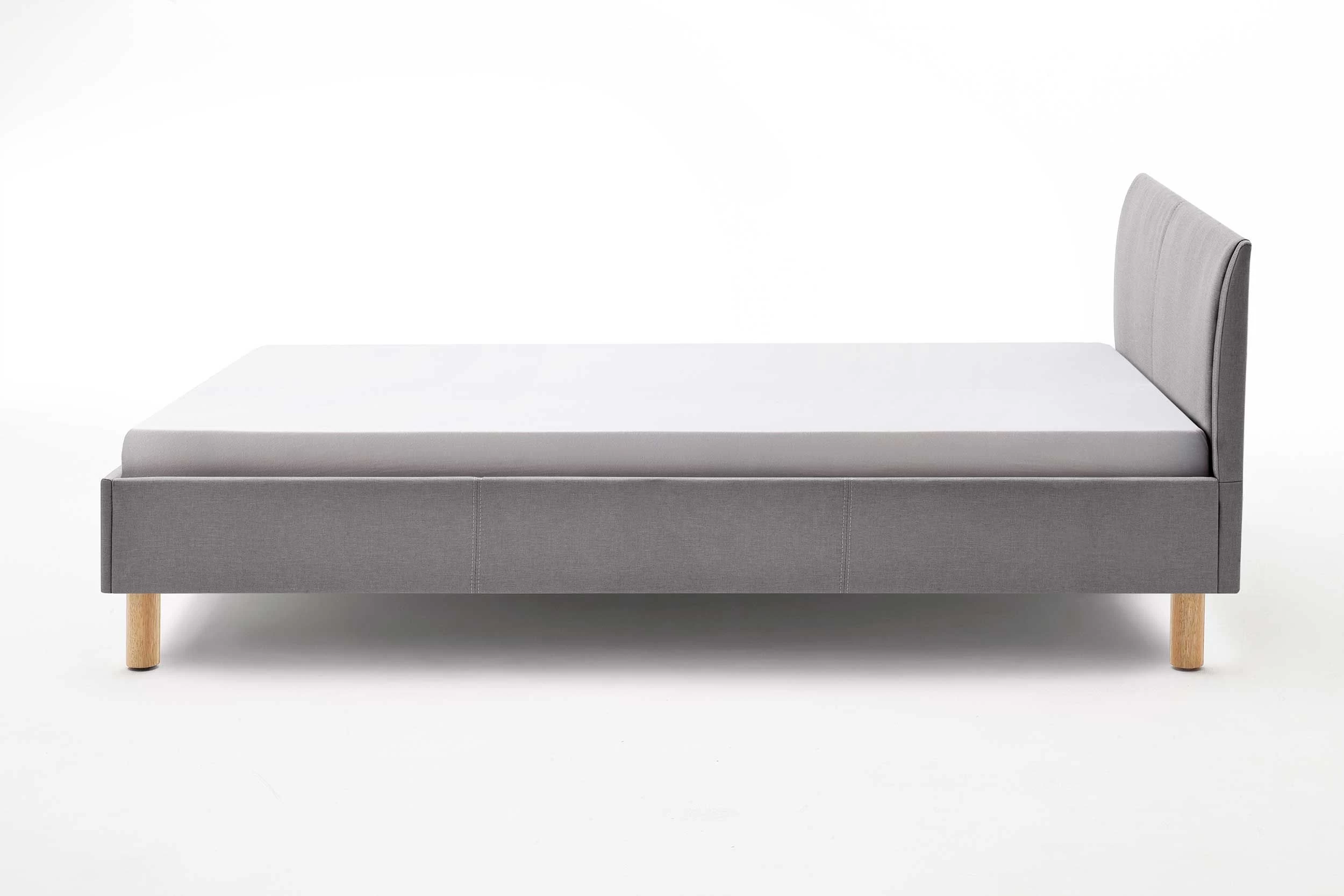 Lit En Tissu Amber 120x200 - Gris Clair 2 Lit En Tissu Amber 120x200 - Gris Clair – Image 2